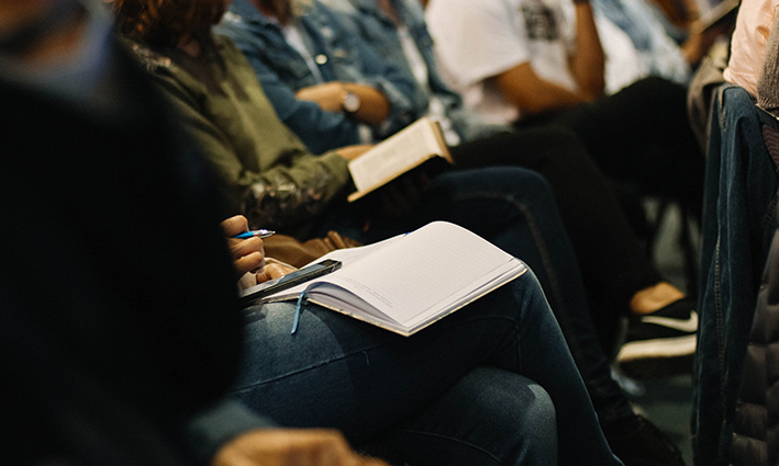 Person taking notes